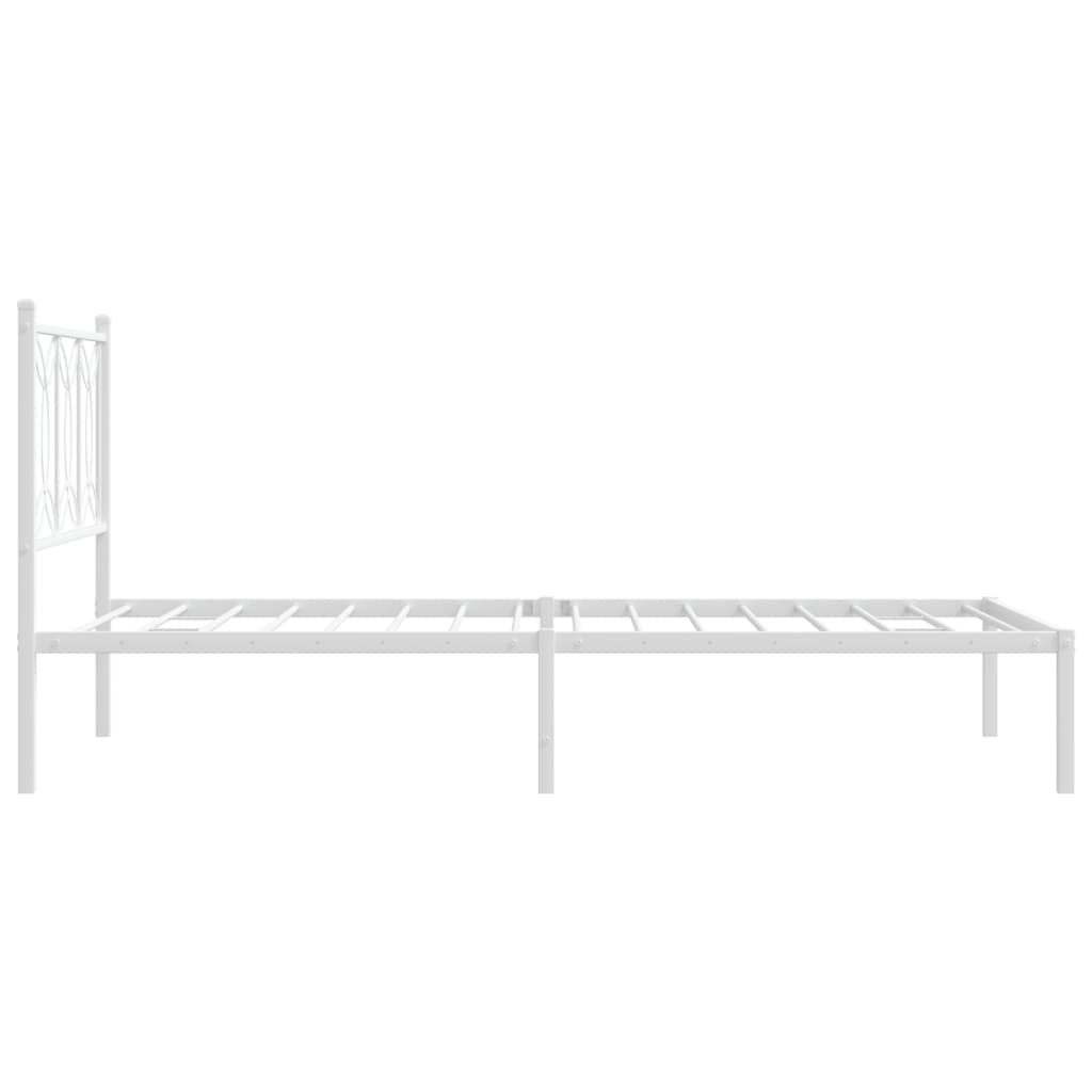 8721102644368_g_en_hd_3 vidaXL Metal Bed Frame without Mattress with Headboard White 107x203 cm King Single - Image 5