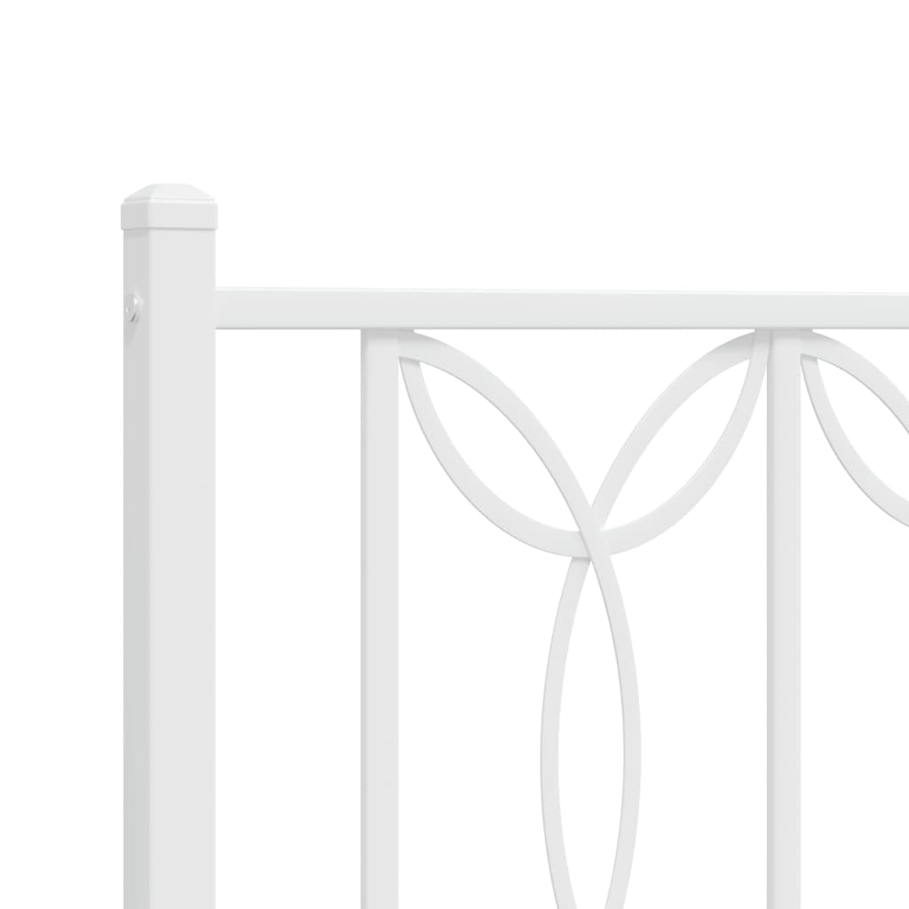 8721102644399_g_en_hd_5 vidaXL Metal Bed Frame without Mattress with Headboard White 135x190 cm - Image 7