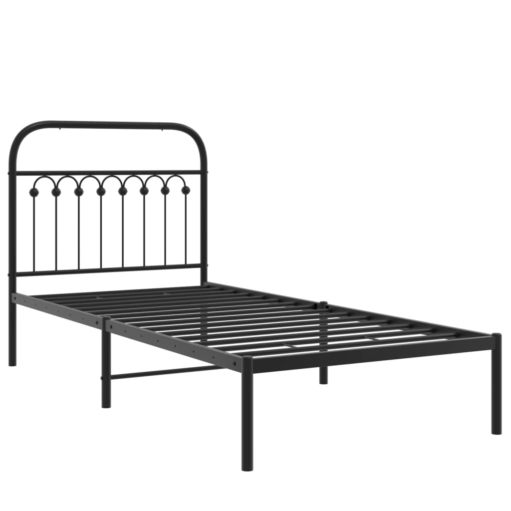 8721102644818_g_en_hd_1 vidaXL Metal Bed Frame without Mattress with Headboard Black 90x190 cm - Image 3