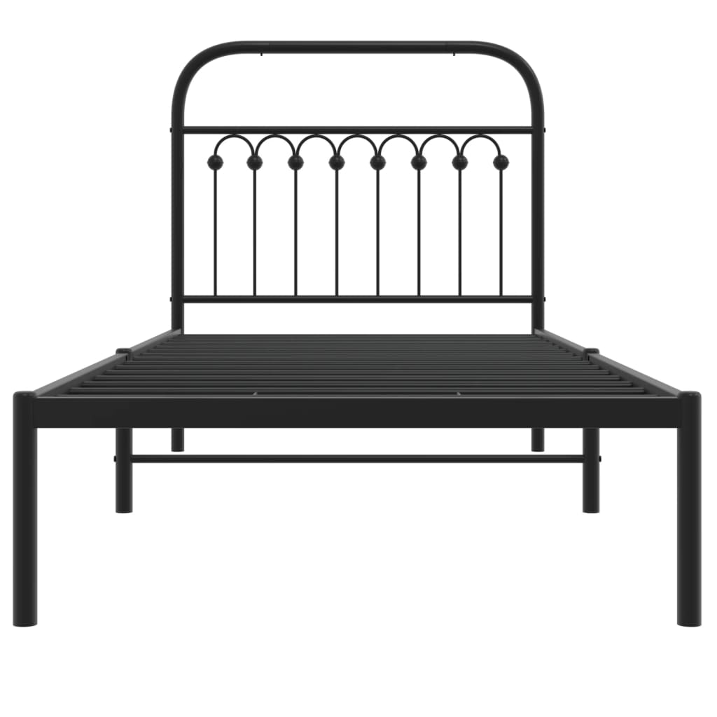 8721102644818_g_en_hd_2 vidaXL Metal Bed Frame without Mattress with Headboard Black 90x190 cm - Image 4