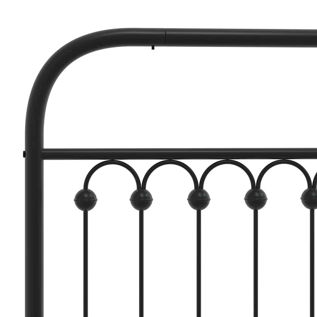 8721102644856_g_en_hd_5 vidaXL Metal Bed Frame without Mattress with Headboard Black 107x203 cm King Single - Image 7