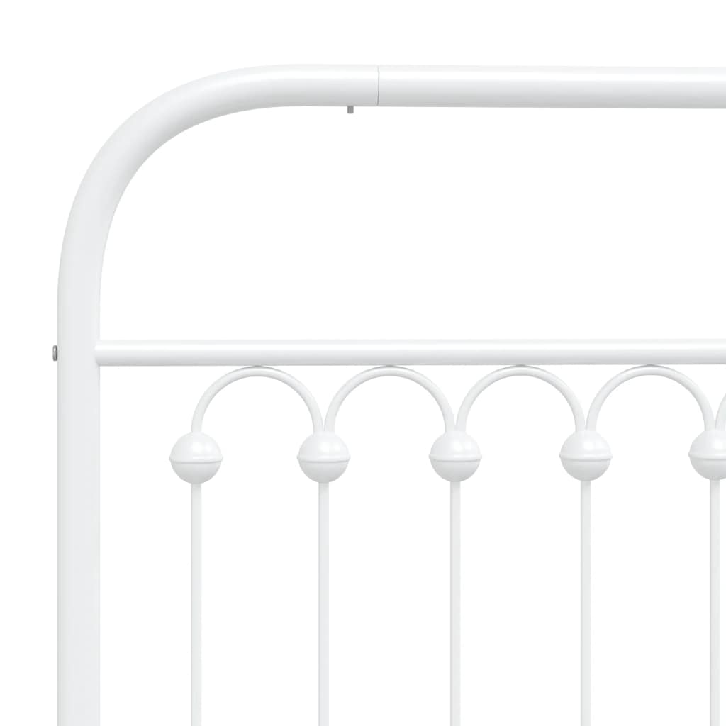 8721102645341_g_en_hd_5 vidaXL Metal Bed Frame without Mattress with Headboard White 107x203 cm King Single - Image 7