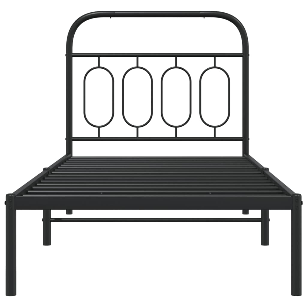 8721102645792_g_en_hd_2 vidaXL Metal Bed Frame without Mattress with Headboard Black 90x190 cm - Image 4