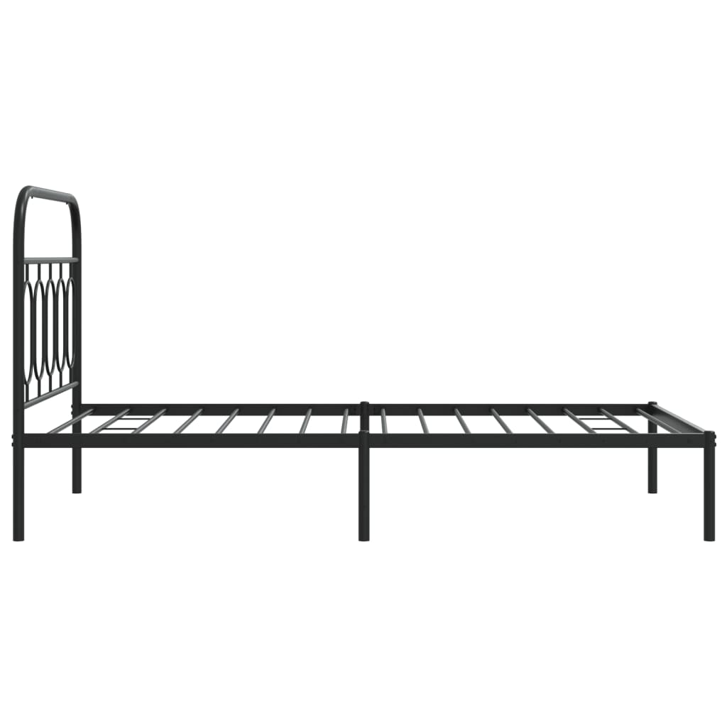 8721102645839_g_en_hd_3 vidaXL Metal Bed Frame without Mattress with Headboard Black 107x203 cm King Single - Image 5