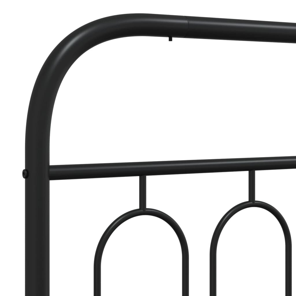 8721102645839_g_en_hd_5 vidaXL Metal Bed Frame without Mattress with Headboard Black 107x203 cm King Single - Image 7