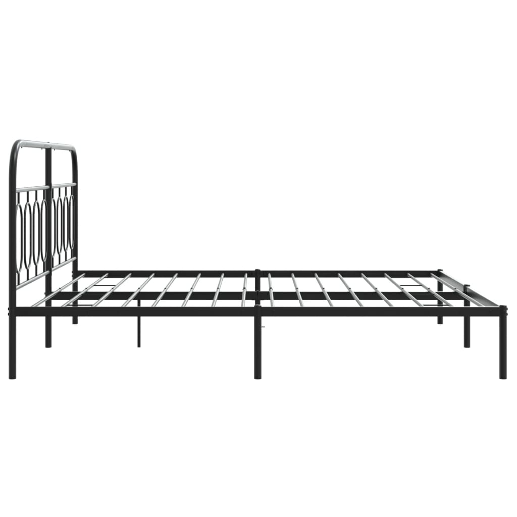8721102645914_g_en_hd_3 vidaXL Metal Bed Frame without Mattress with Headboard Black 183x203 cm King - Image 5
