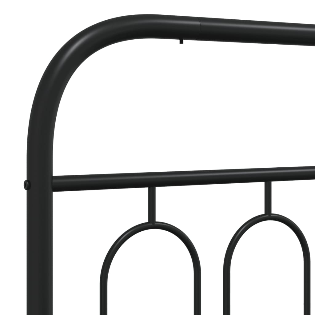8721102645914_g_en_hd_5 vidaXL Metal Bed Frame without Mattress with Headboard Black 183x203 cm King - Image 7