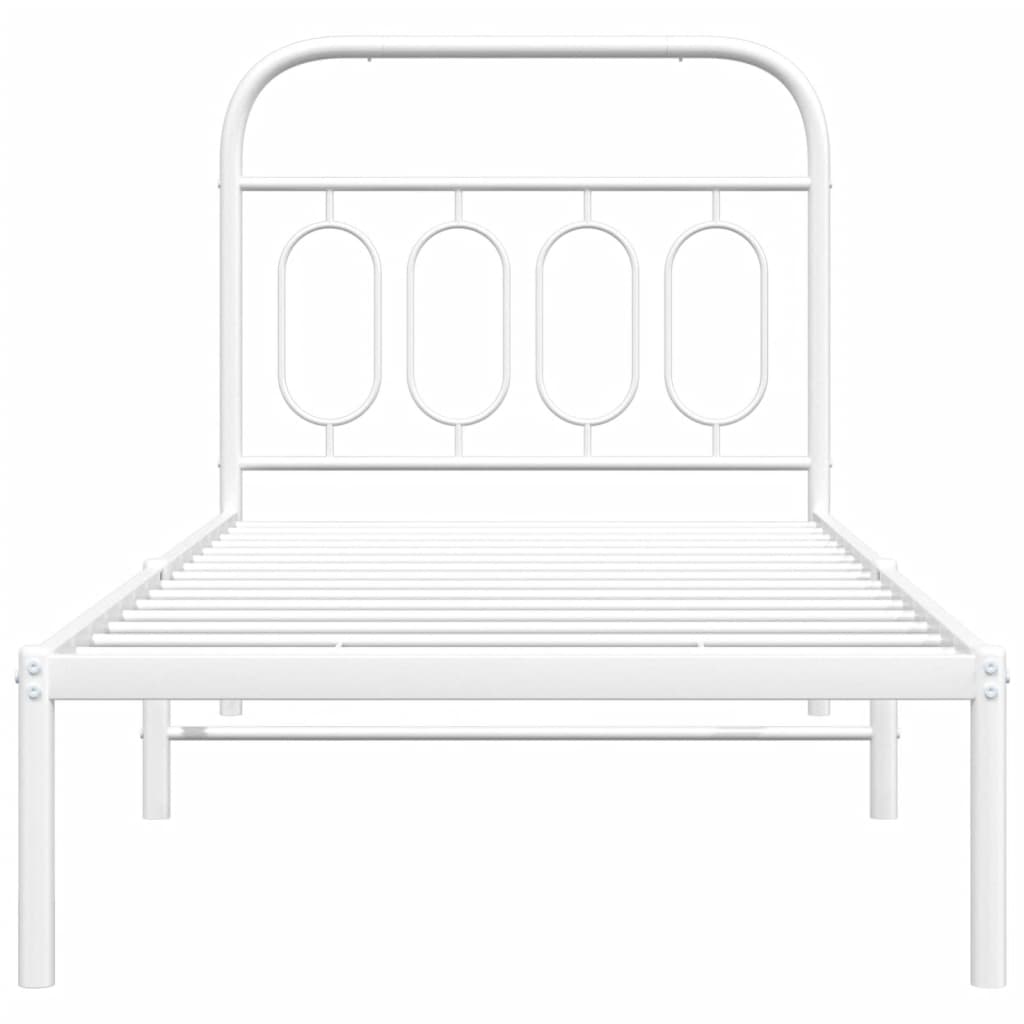 8721102646287_g_en_hd_2 vidaXL Metal Bed Frame without Mattress with Headboard White 90x190 cm - Image 4