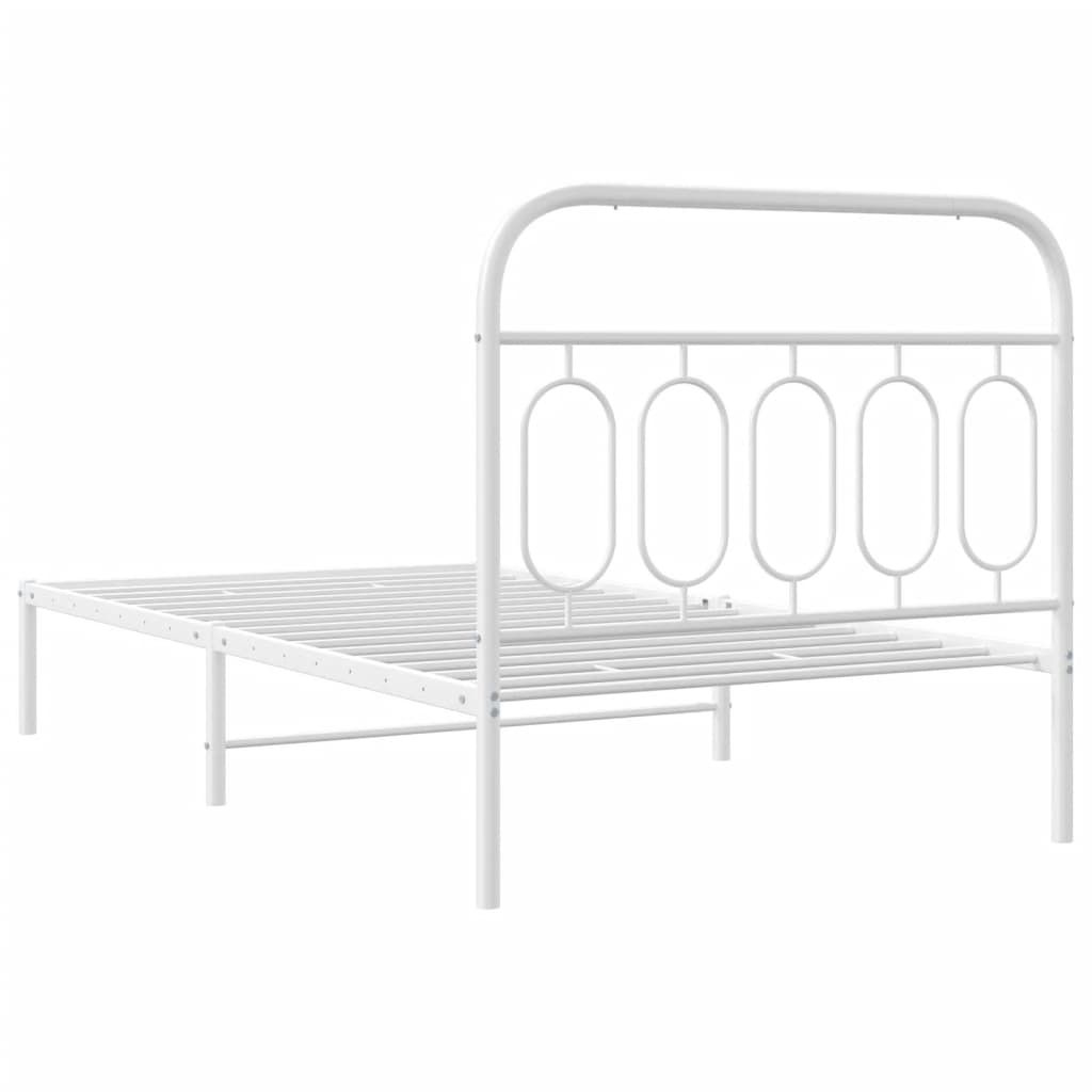 8721102646324_g_en_hd_4 vidaXL Metal Bed Frame without Mattress with Headboard White 107x203 cm King Single - Image 6