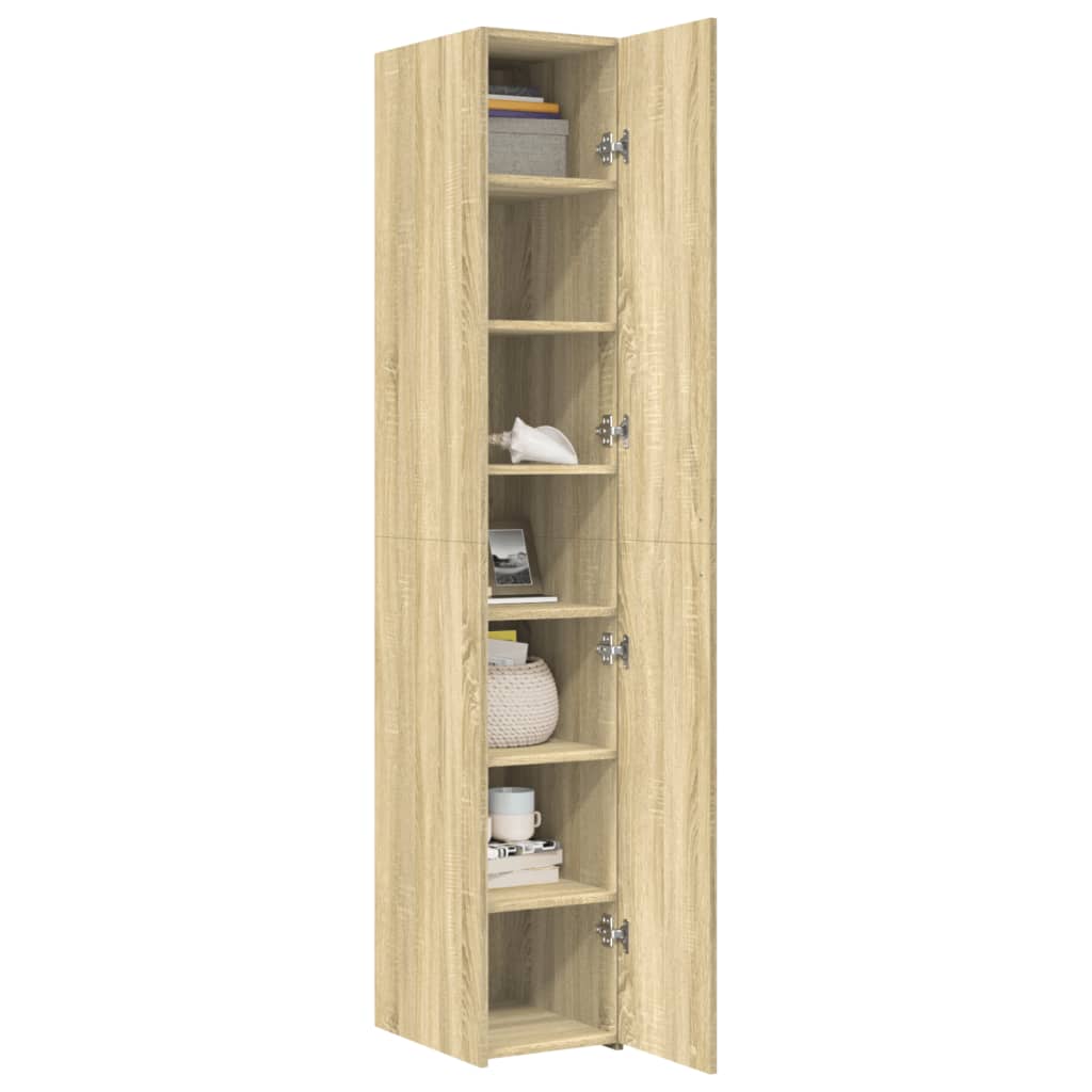 8721102654831_g_en_hd_1 vidaXL Highboard Sonoma Oak 30x42.5x185 cm Engineered Wood - Image 4