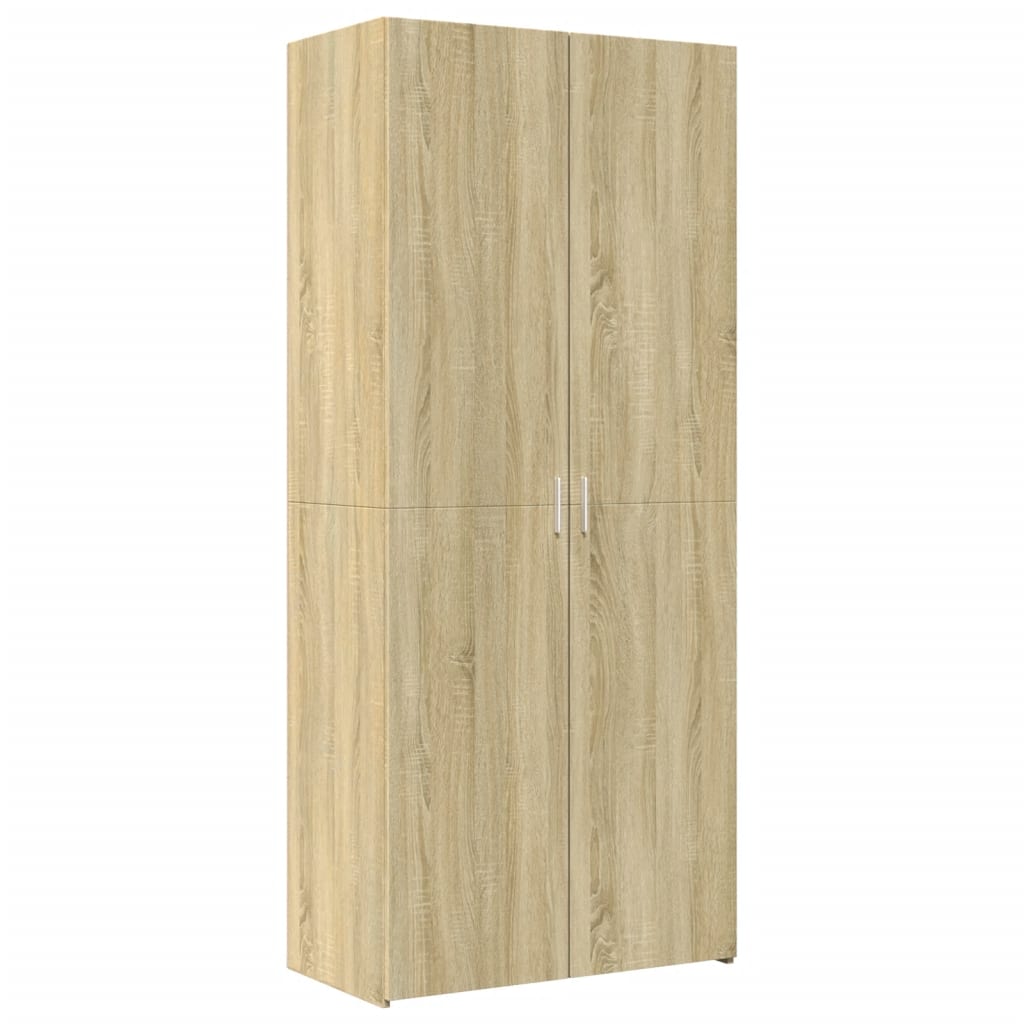 8721102655258_a_en_hd_1 vidaXL Highboard Sonoma Oak 80x42.5x185 cm Engineered Wood - Image 2