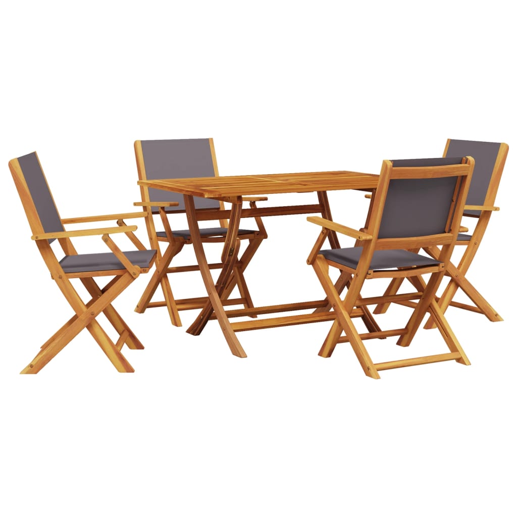 8721102663291_a_en_hd_1 vidaXL 5 Piece Garden Dining Set Anthracite Fabric and Solid Wood - Image 2