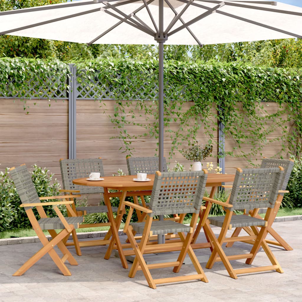 8721102663352_m_en_hd_1 vidaXL 7 Piece Garden Dining Set Grey Poly Rattan and Solid Wood - Image 1