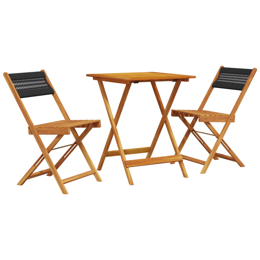 8721102663857_a_en_hd_1 vidaXL 3 Piece Bistro Set Black Polypropylene and Solid Wood - Image 2
