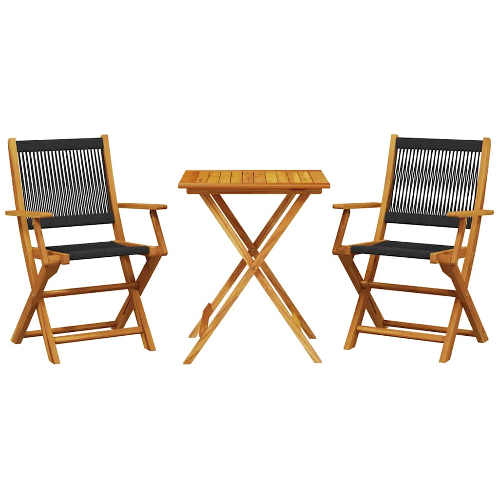 8721102664335_a_en_hd_1 vidaXL 3 Piece Bistro Set Black Polypropylene and Solid Wood - Image 2