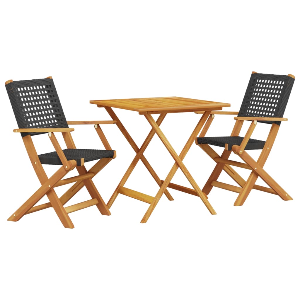 8721102665028_a_en_hd_1 vidaXL 3 Piece Bistro Set Black Poly Rattan and Solid Wood - Image 2