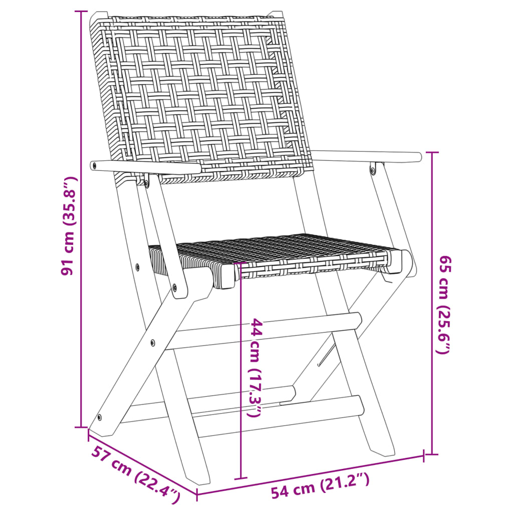 8721102665028_g_en_hd_10 vidaXL 3 Piece Bistro Set Black Poly Rattan and Solid Wood - Image 12