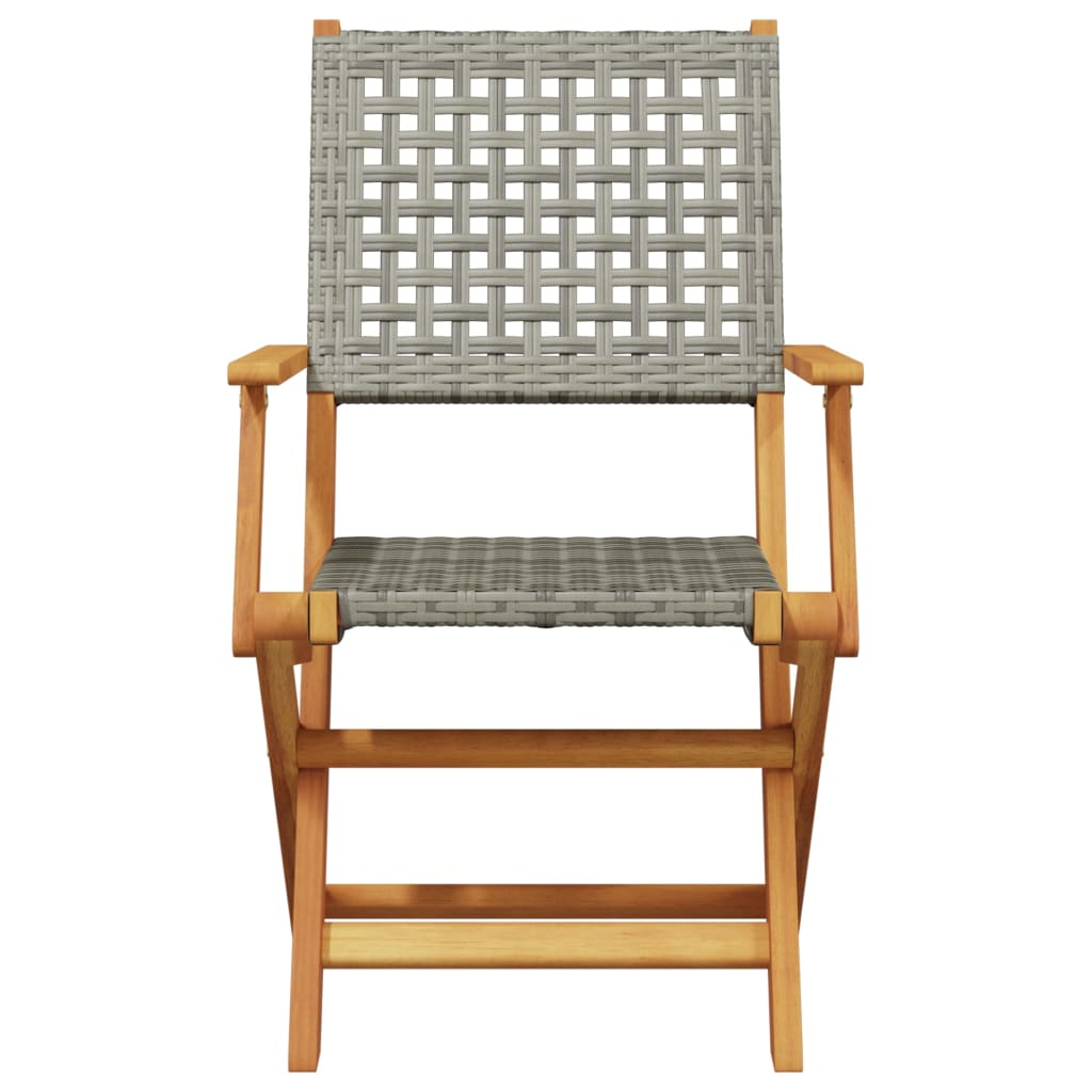 8721102665035_g_en_hd_1 vidaXL 3 Piece Bistro Set Grey Poly Rattan and Solid Wood - Image 3