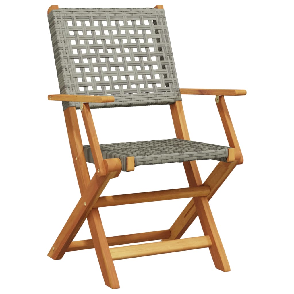 8721102665035_g_en_hd_4 vidaXL 3 Piece Bistro Set Grey Poly Rattan and Solid Wood - Image 6