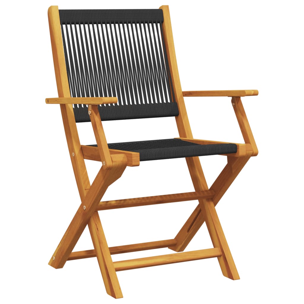 8721102665059_g_en_hd_4 vidaXL 3 Piece Bistro Set Black Polypropylene and Solid Wood - Image 6