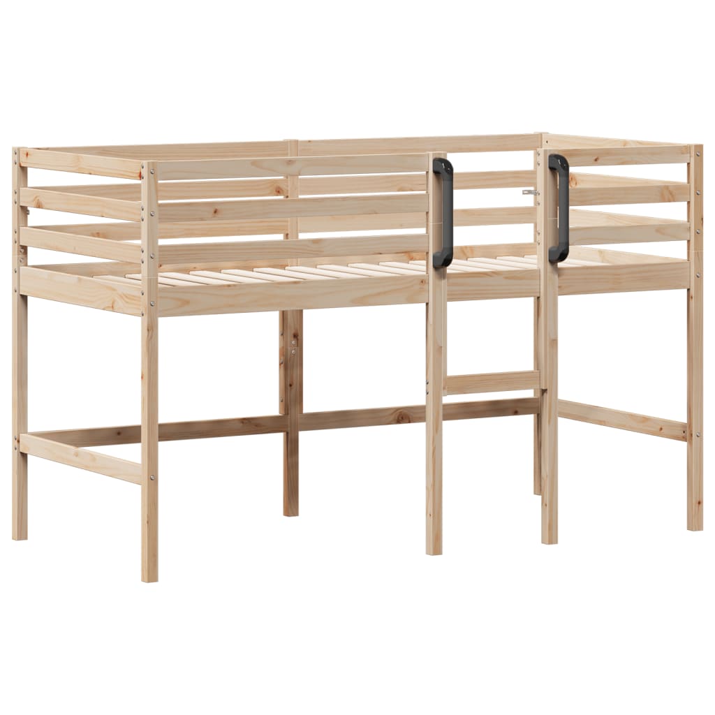8721102673573_a_en_hd_1 vidaXL Kids' Loft Bed without Mattress 92x187 cm Single Solid Wood Pine - Image 2