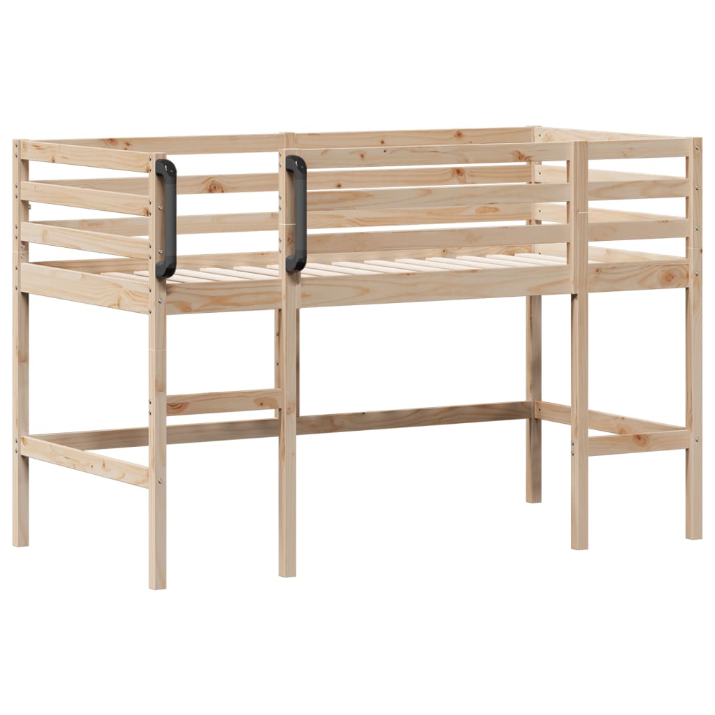 8721102673597_a_en_hd_1 vidaXL Kids' Loft Bed without Mattress 92x187 cm Single Solid Wood Pine - Image 2