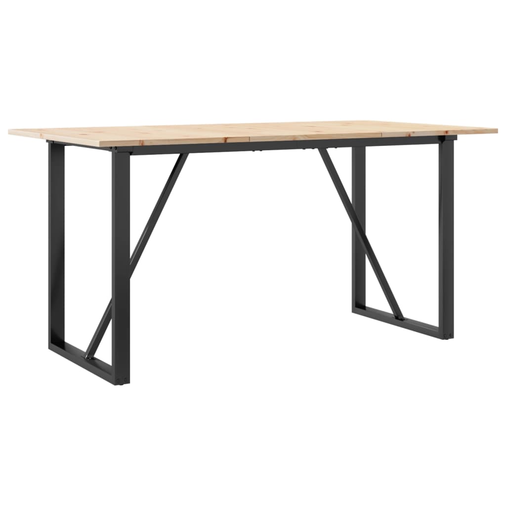 8721102674136_a_en_hd_1 vidaXL Dining Table O-Frame 160x80x75 cm Solid Wood Pine and Steel - Image 2