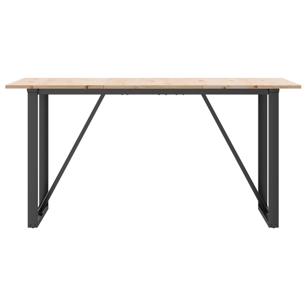 8721102674136_g_en_hd_2 vidaXL Dining Table O-Frame 160x80x75 cm Solid Wood Pine and Steel - Image 4