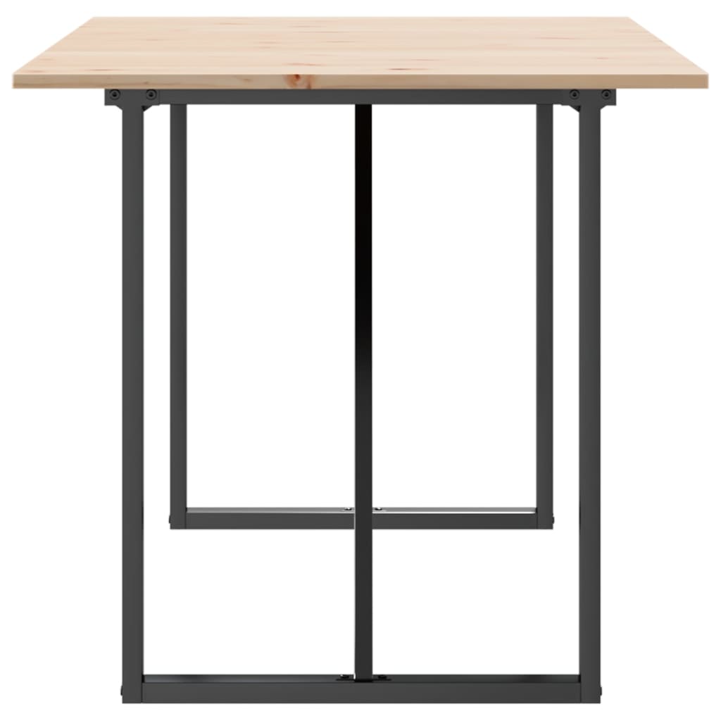 8721102674136_g_en_hd_3 vidaXL Dining Table O-Frame 160x80x75 cm Solid Wood Pine and Steel - Image 5