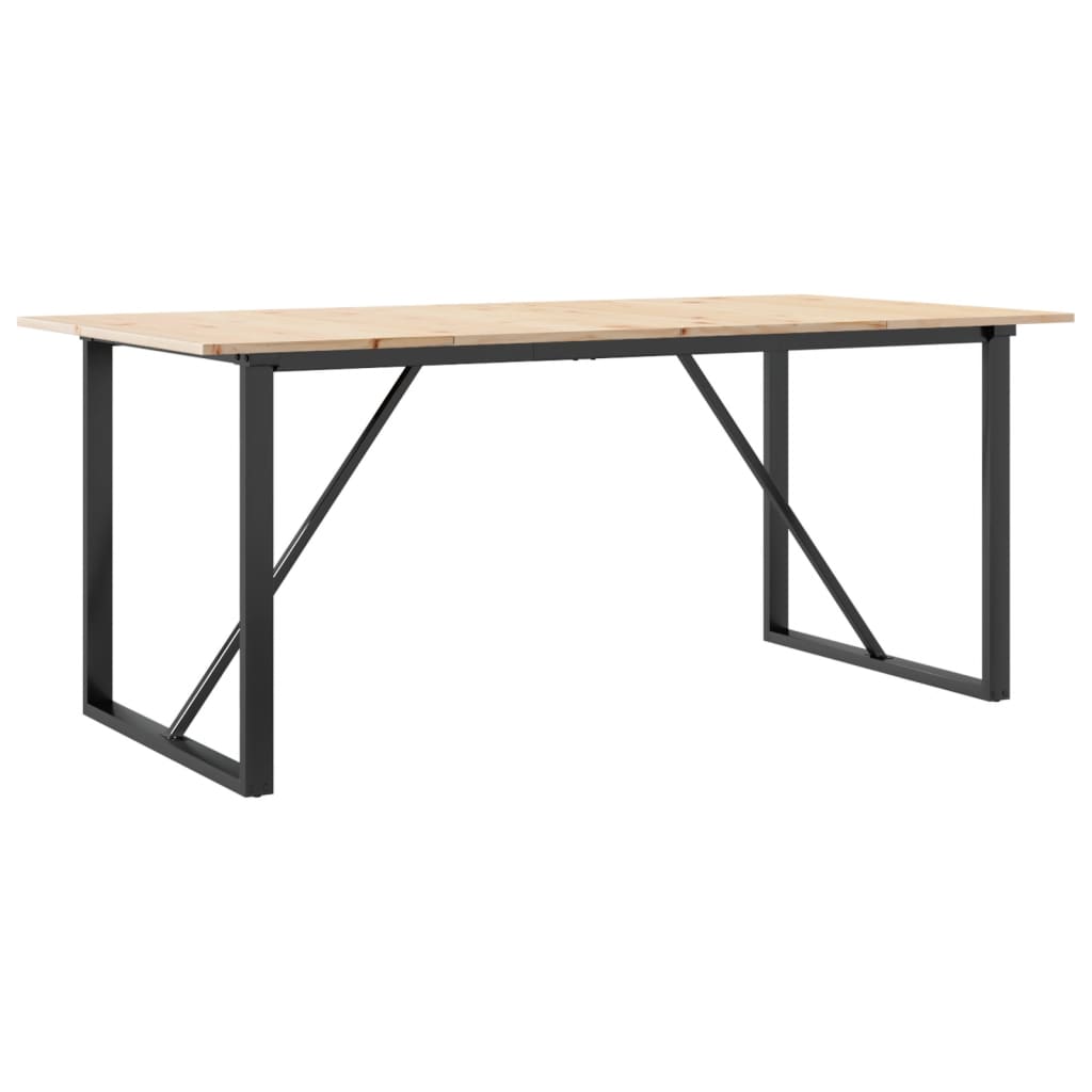 8721102674143_a_en_hd_1 vidaXL Dining Table O-Frame 180x90x75 cm Solid Wood Pine and Steel - Image 2
