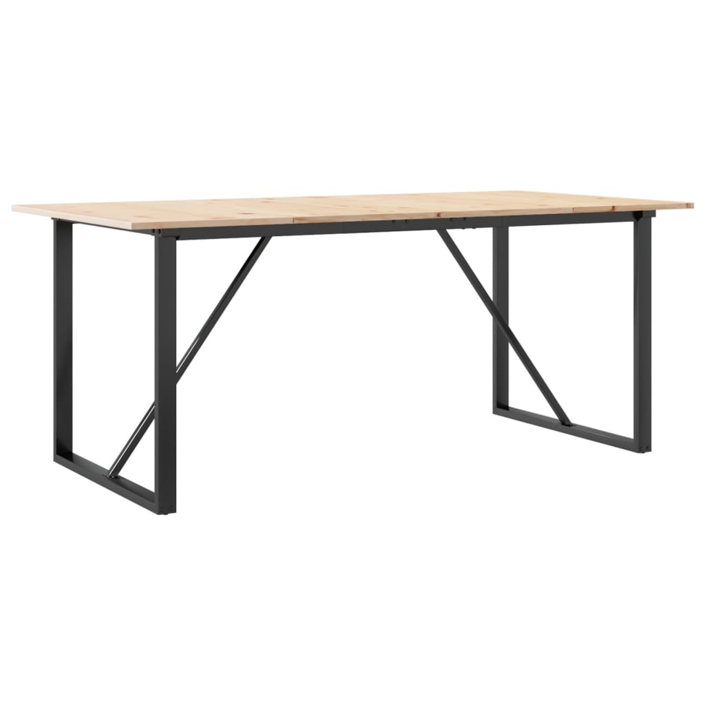 8721102674143_g_en_hd_4 vidaXL Dining Table O-Frame 180x90x75 cm Solid Wood Pine and Steel - Image 6