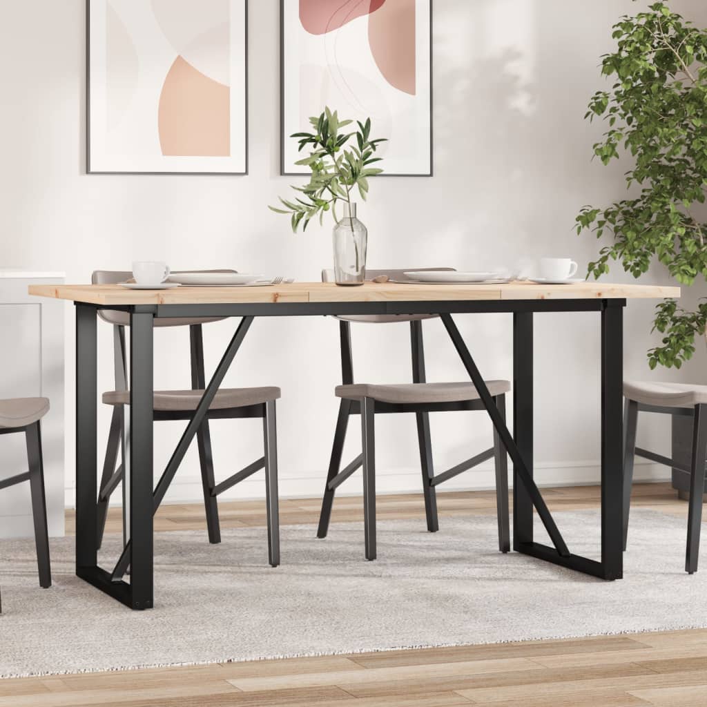 8721102674785_m_en_hd_1 vidaXL Dining Table O-Frame 140x80x75.5 cm Solid Wood Pine and Steel - Image 1
