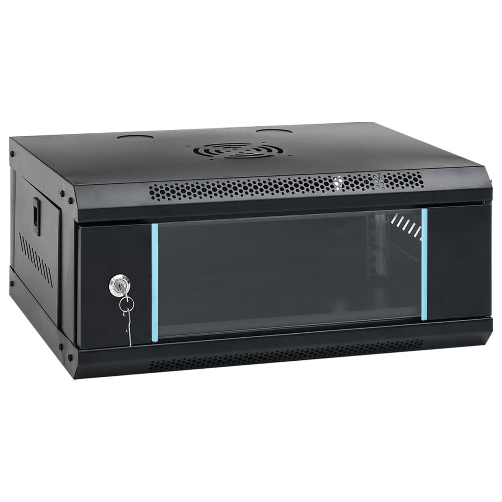 8721102676482_a_en_hd_1 vidaXL 4U Wall Mounted Network Cabinet 19" IP20 53x40x21 cm - Image 1