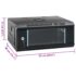 vidaXL 4U Wall Mounted Network Cabinet 19" IP20 53x40x21 cm - Image 8