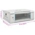 vidaXL 4U Wall Mounted Network Cabinet 19" IP20 53x40x21 cm - Image 8