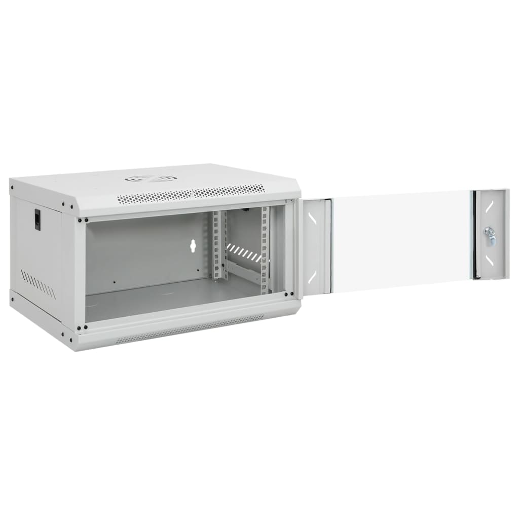 8721102676512_g_en_hd_1 vidaXL 6U Wall Mounted Network Cabinet 19" IP20 53x40x30 cm - Image 2