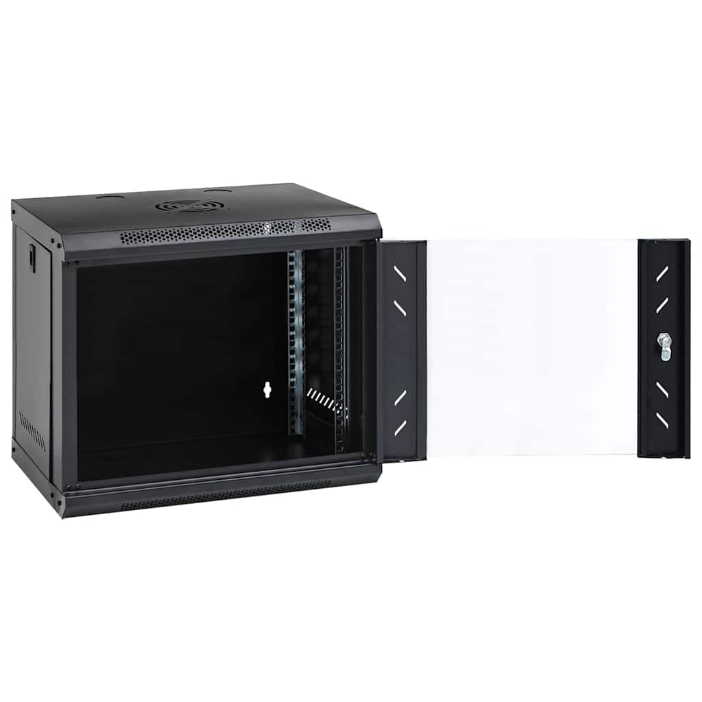 8721102676529_g_en_hd_1 vidaXL 9U Wall Mounted Network Cabinet 19" IP20 53x40x45 cm - Image 2