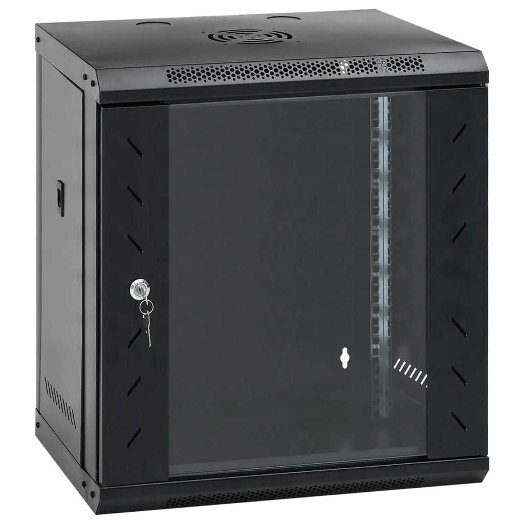 8721102676543_a_en_hd_1 vidaXL 12U Wall Mounted Network Cabinet 19" IP20 53x40x60 cm - Image 1