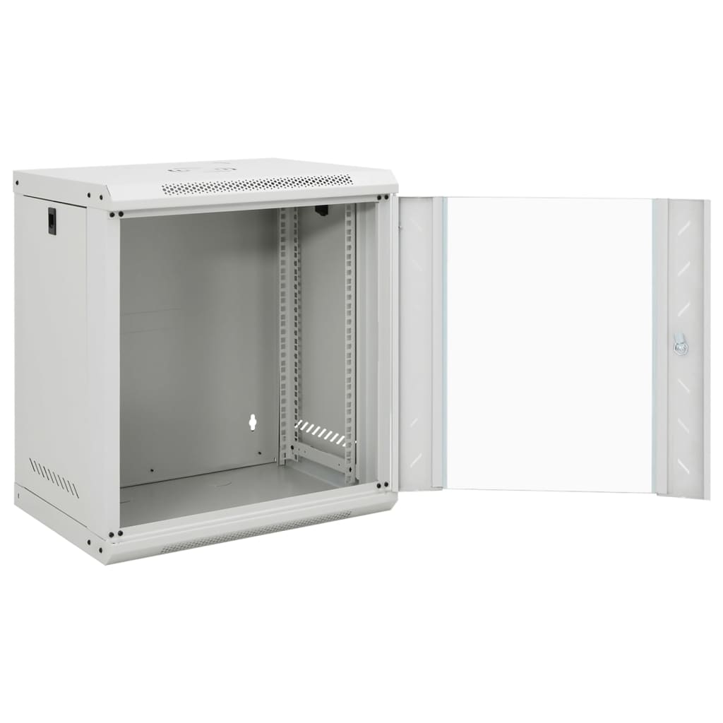 8721102676550_g_en_hd_1 vidaXL 12U Wall Mounted Network Cabinet 19" IP20 53x40x60 cm - Image 2