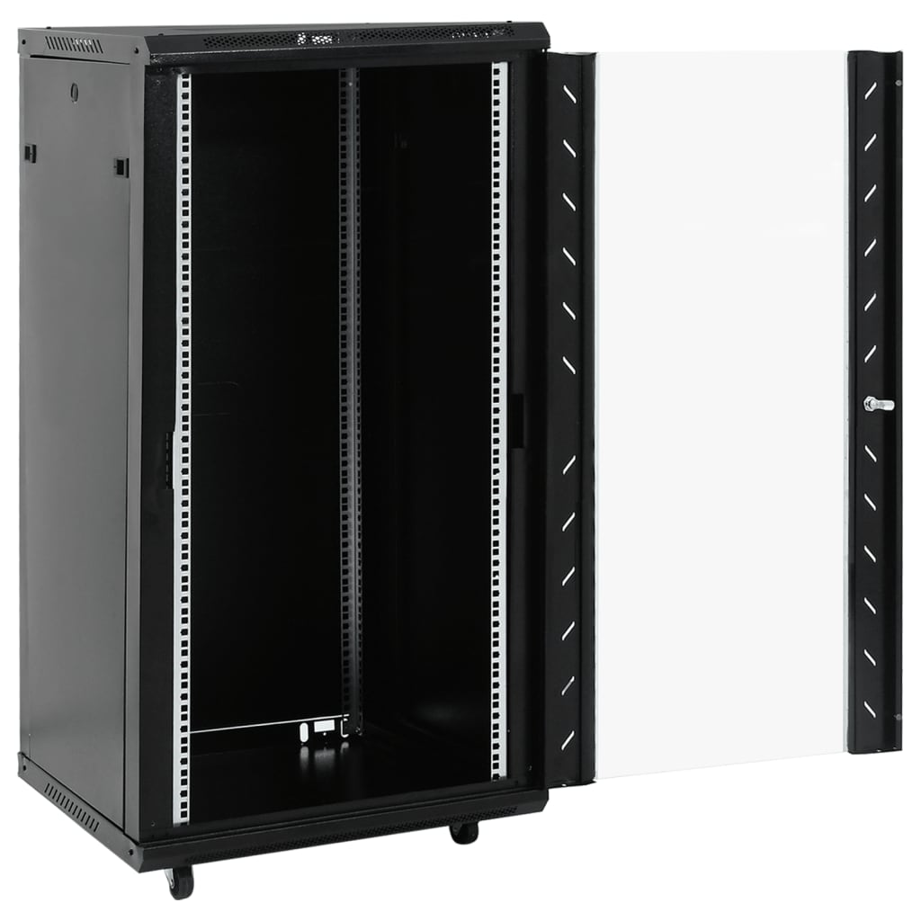 8721102676604_g_en_hd_1 vidaXL 22U Network Cabinet with Swivel Feet 19" IP20 60x60x120 cm - Image 2