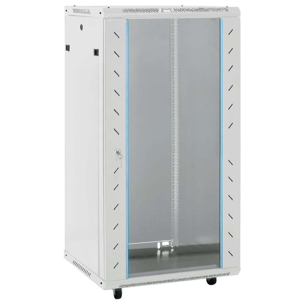 8721102676611_a_en_hd_1 vidaXL 22U Network Cabinet with Swivel Feet 19" IP20 60x60x120 cm - Image 1