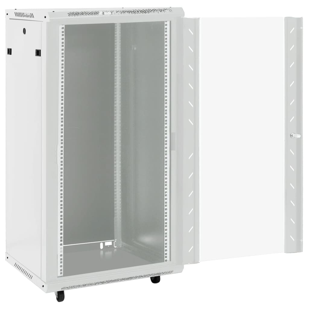 8721102676611_g_en_hd_1 vidaXL 22U Network Cabinet with Swivel Feet 19" IP20 60x60x120 cm - Image 2