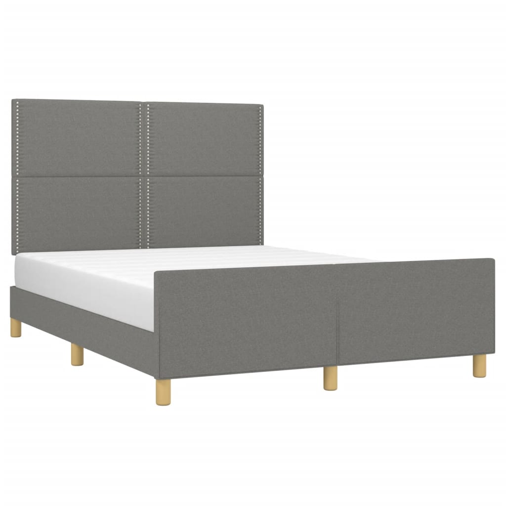 8721102681189_g_en_hd_1 vidaXL Bed Frame without Mattress Dark Grey 137x187 cm Double Fabric - Image 3