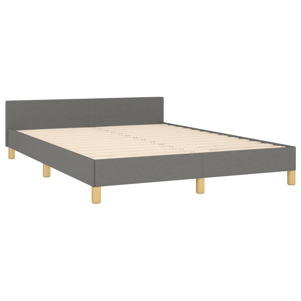 8721102681226_g_en_hd_3 vidaXL Bed Frame without Mattress Dark Grey 137x187 cm Double Fabric - Image 5