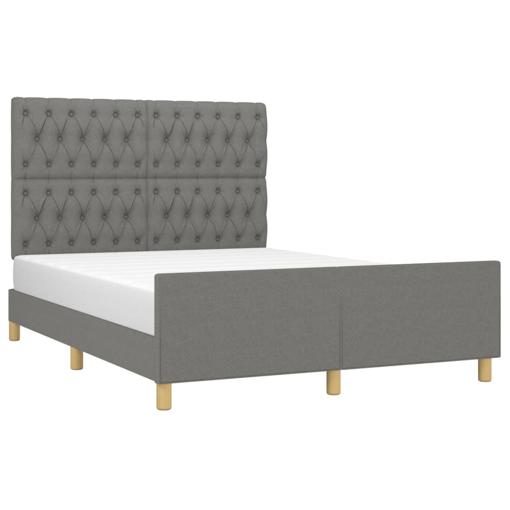 8721102681264_g_en_hd_1 vidaXL Bed Frame without Mattress Dark Grey 137x187 cm Double Fabric - Image 3