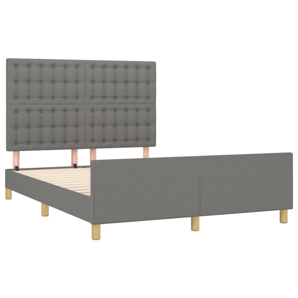 8721102681288_g_en_hd_2 vidaXL Bed Frame without Mattress Dark Grey 137x187 cm Double Fabric - Image 4