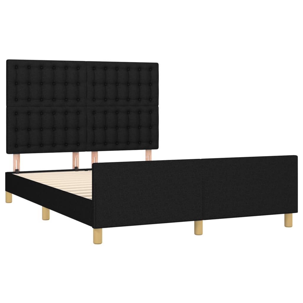 8721102681295_g_en_hd_2 vidaXL Bed Frame without Mattress Black 137x187 cm Double Fabric - Image 4