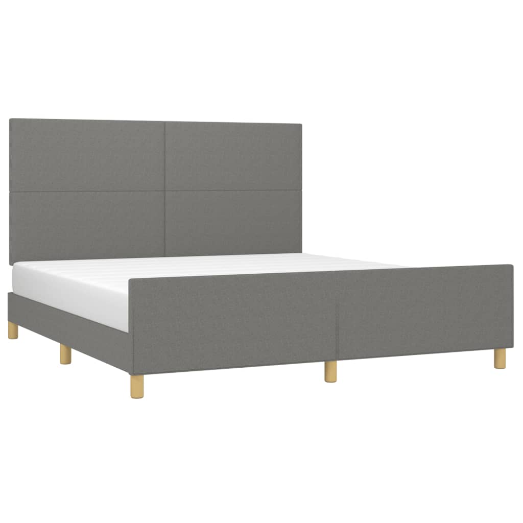8721102681301_g_en_hd_1 vidaXL Bed Frame without Mattress Dark Grey 152x203 cm Queen Fabric - Image 3