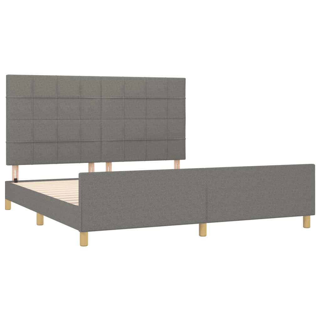 8721102681349_g_en_hd_2 vidaXL Bed Frame without Mattress Dark Grey 152x203 cm Queen Fabric - Image 4