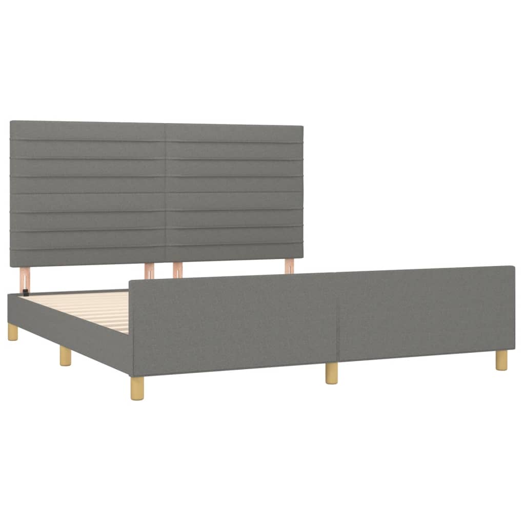 8721102681363_g_en_hd_2 vidaXL Bed Frame without Mattress Dark Grey 152x203 cm Queen Fabric - Image 4